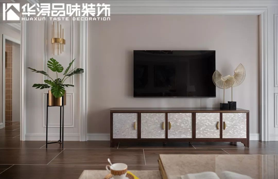 美式轻奢三口之家,流动的溢彩空间设计-32