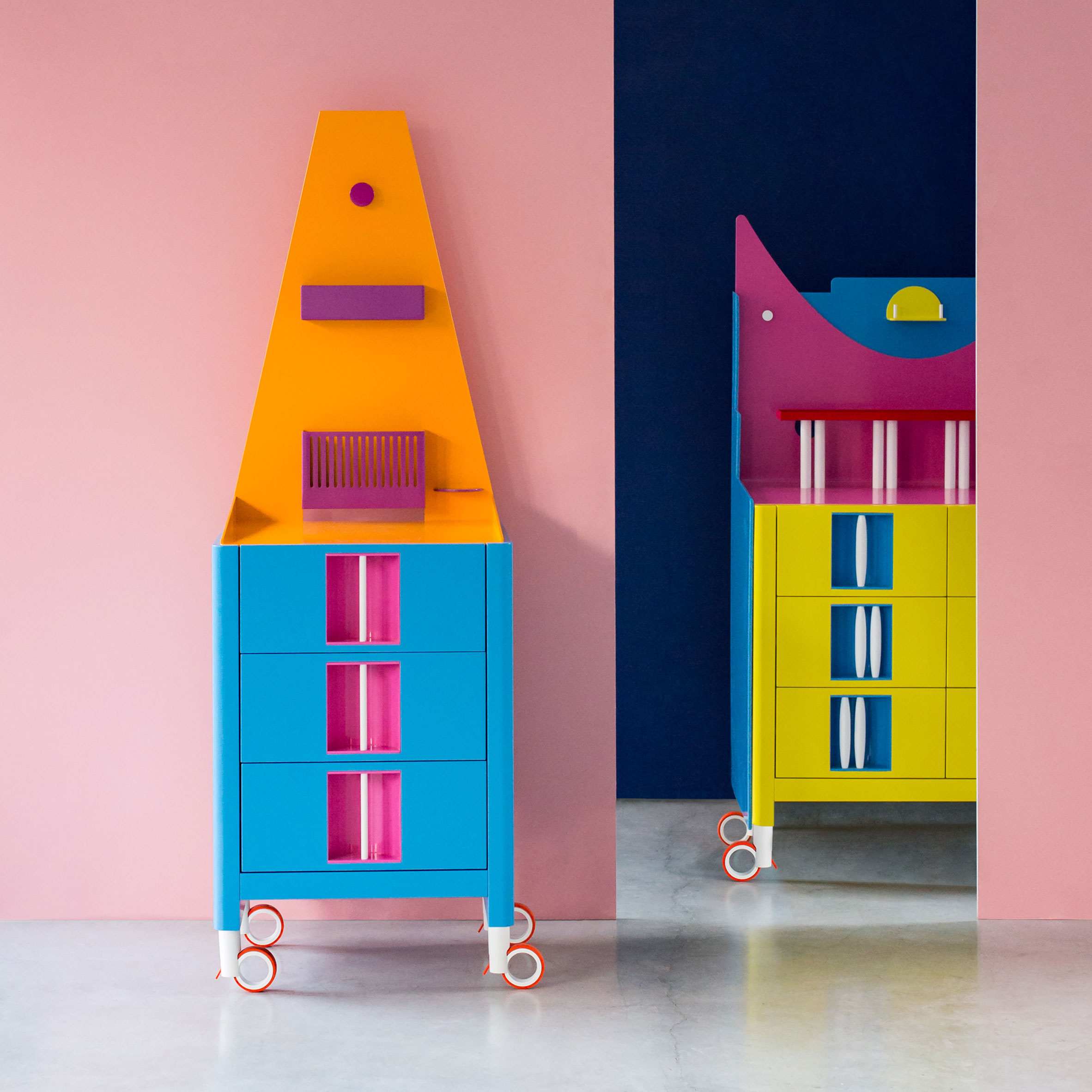 Adam Nathaniel Furman creates a pair of cartoon-inspired cabinets-0