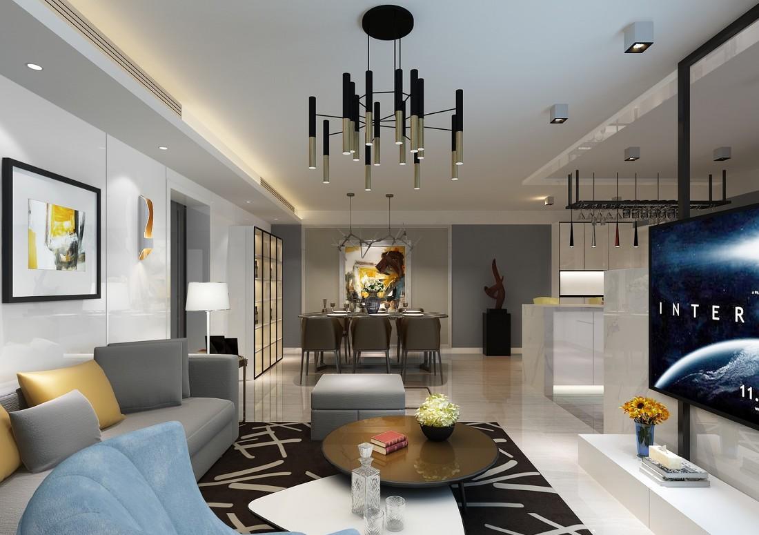 
莲花桥现代风格三居室 -1