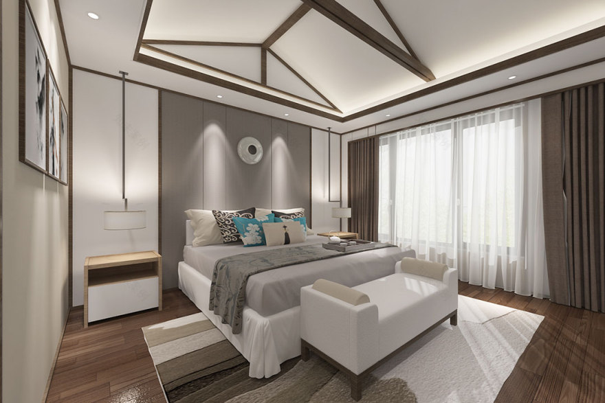 上海院子新中式别墅设计,传承中华文化底蕴-17