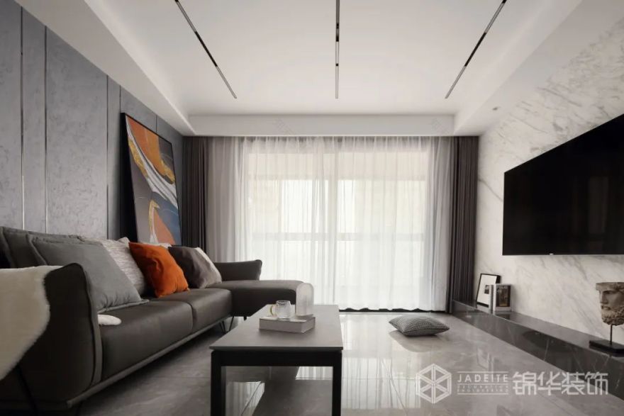 现代极简一人居丨锦华装饰-12