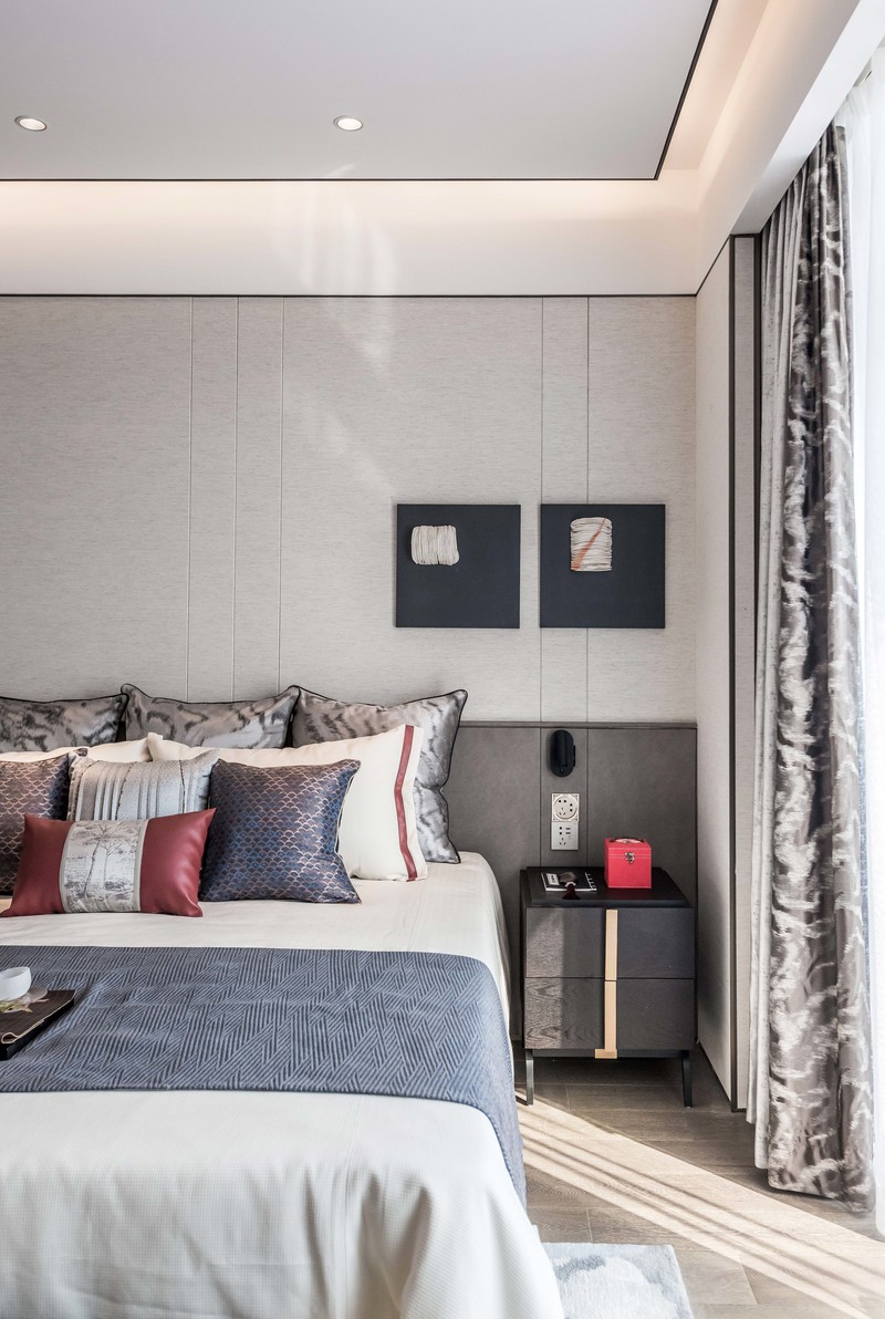 青岛金沙滩高层临海大平层生活示范空间-16