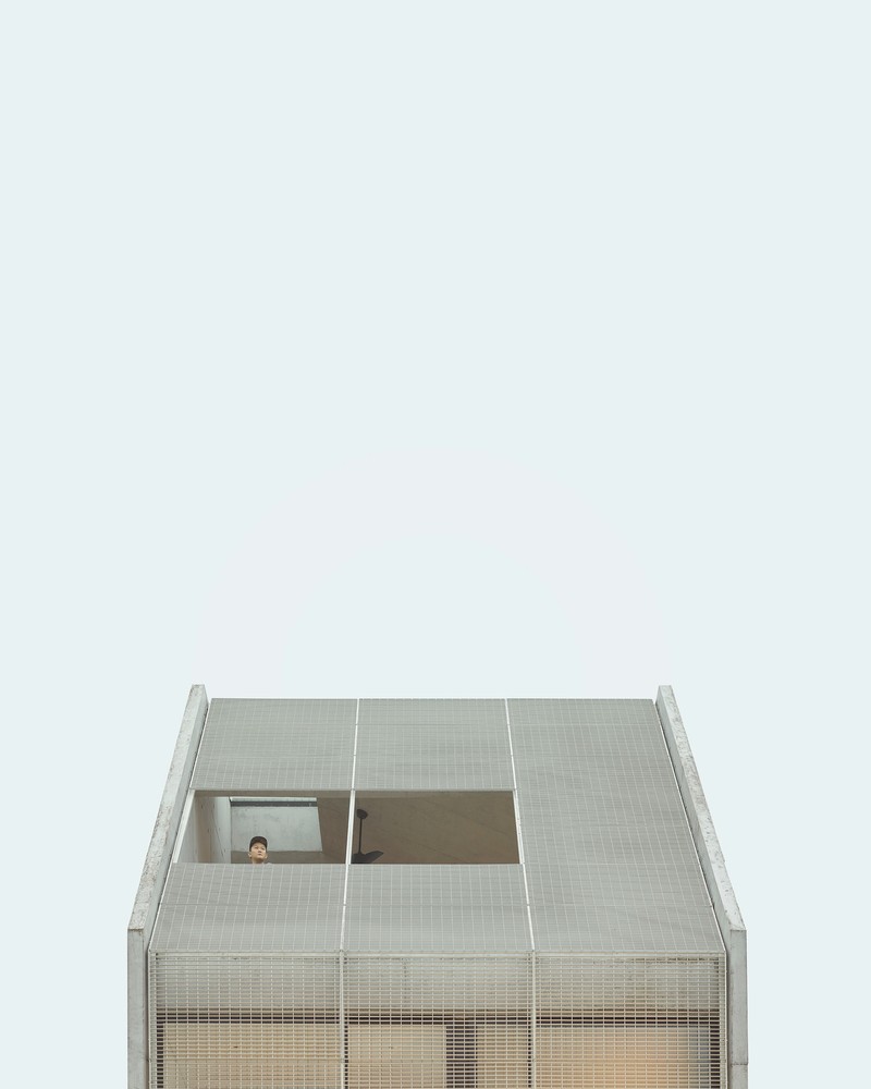 新加坡楔形屋顶混凝土住宅-14