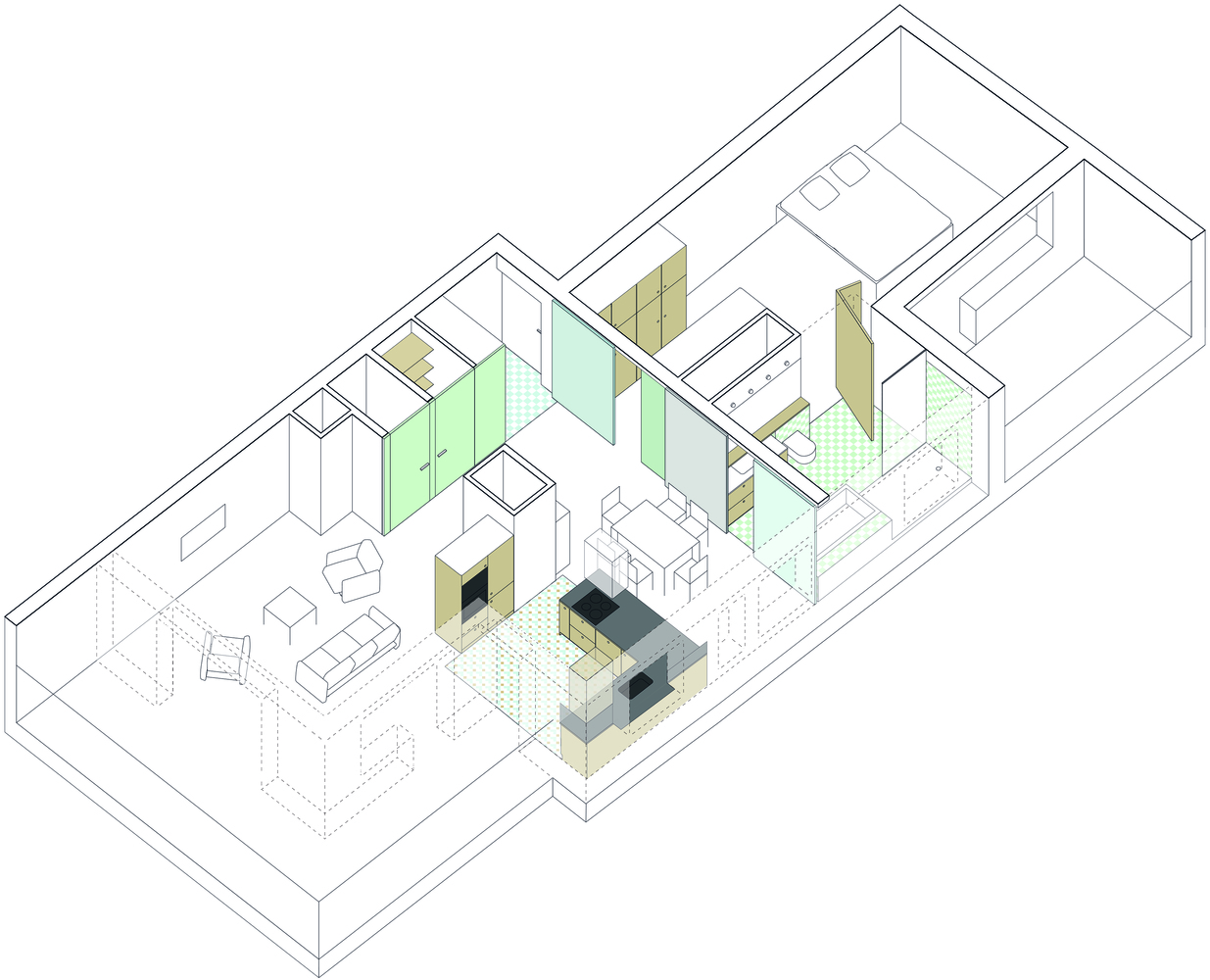 波兰 Poznan 观景公寓，双层空间私密与日常完美融合-12