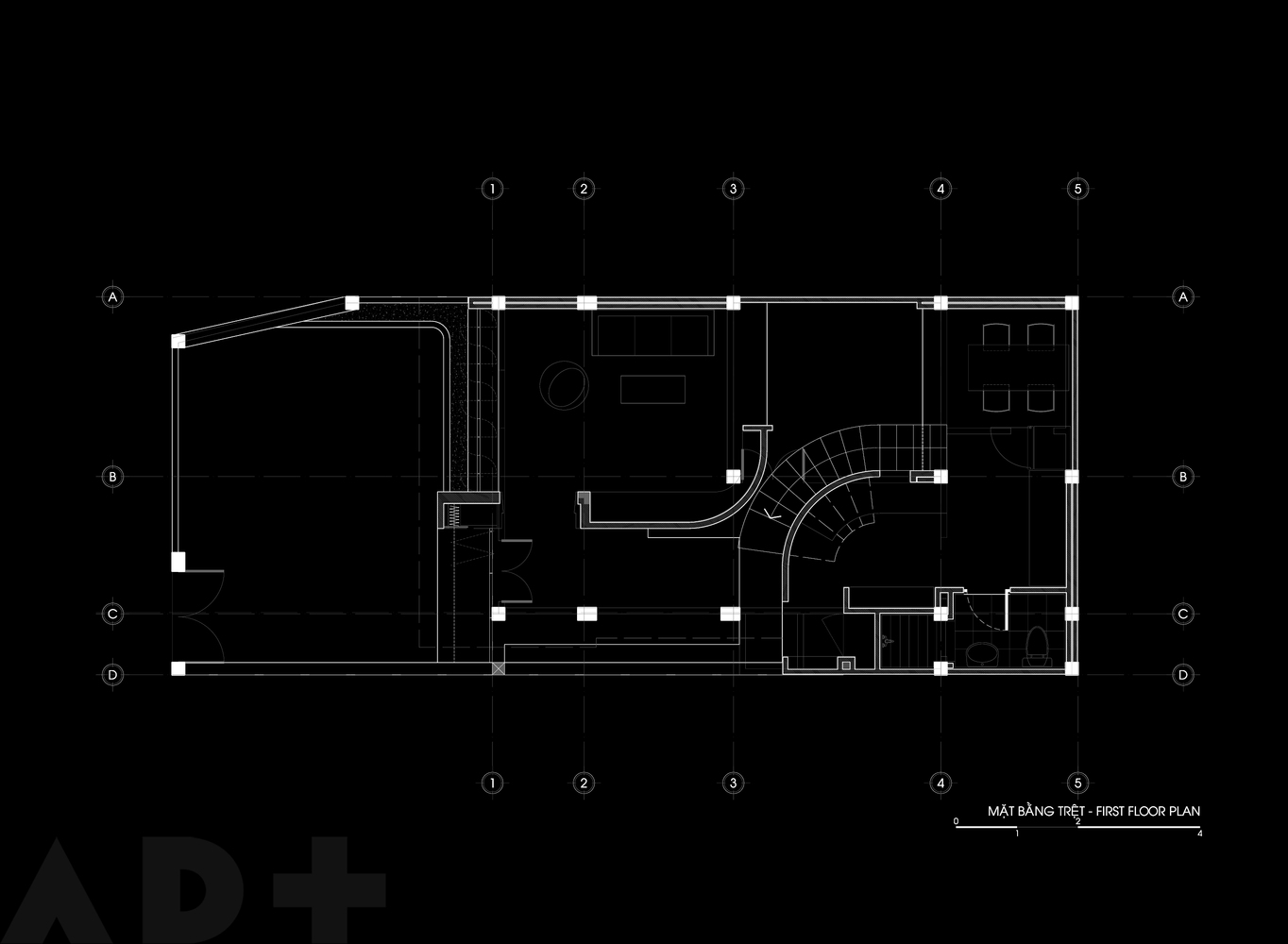 越南热带小院中的“遮阳伞”建筑-77