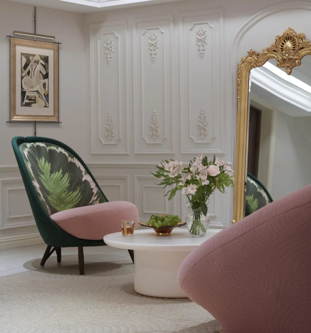 尚层V8实景 | 1000㎡法式柔情独栋别墅，色彩与生活的交响曲-65