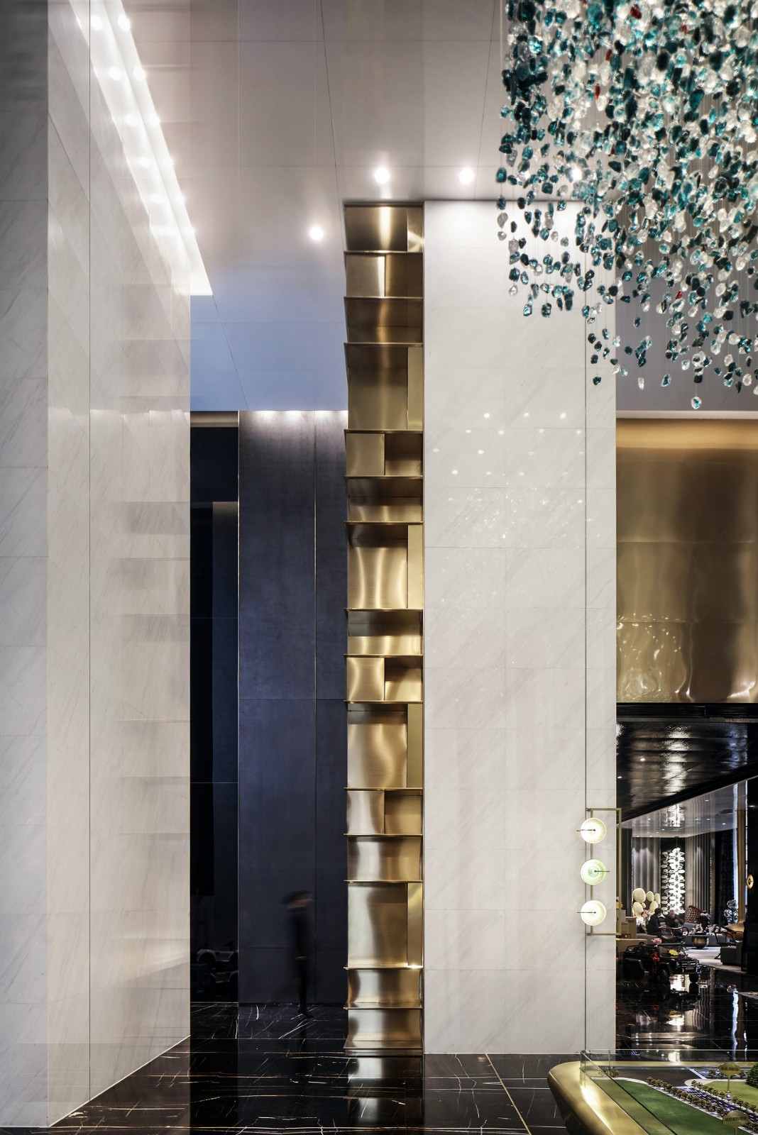 西安万科·大都会销售中心——玩味艺术在戏剧感空间的极致演绎  壹方设计-11