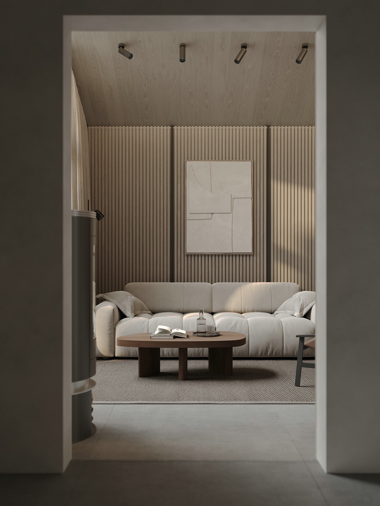 乌克兰原木风小空间公寓设计 超精致！-0