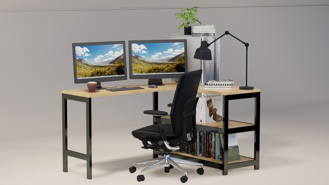 Corner Desk - Table Mockups-5