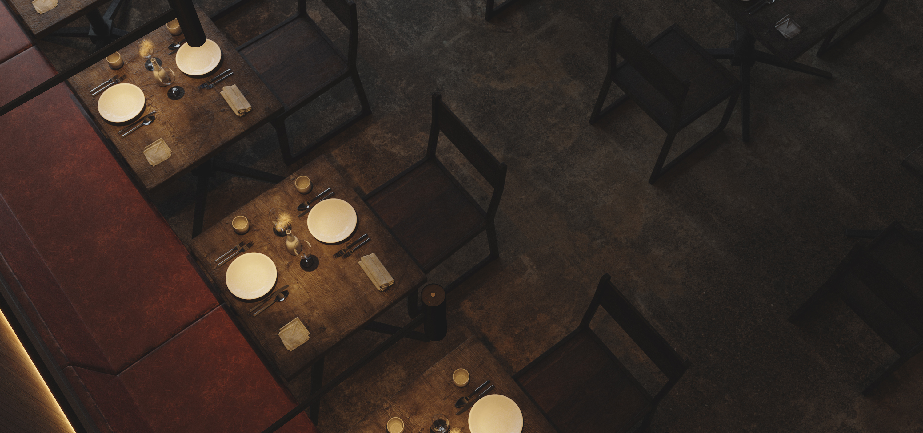 暗系小餐厅 | 3DMAX CR 5.0 Zbursh RizomUV PSCC 打造精致空间-10