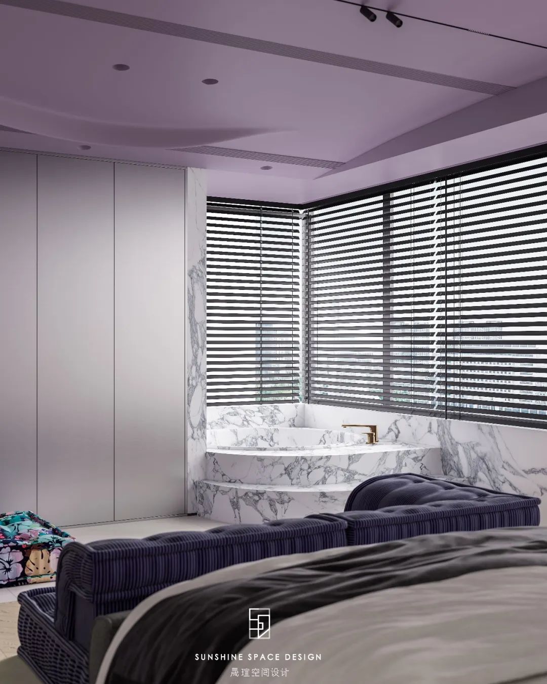 武汉江南岸紫色浪漫空间设计丨中国武汉丨晟瑄空间设计-28