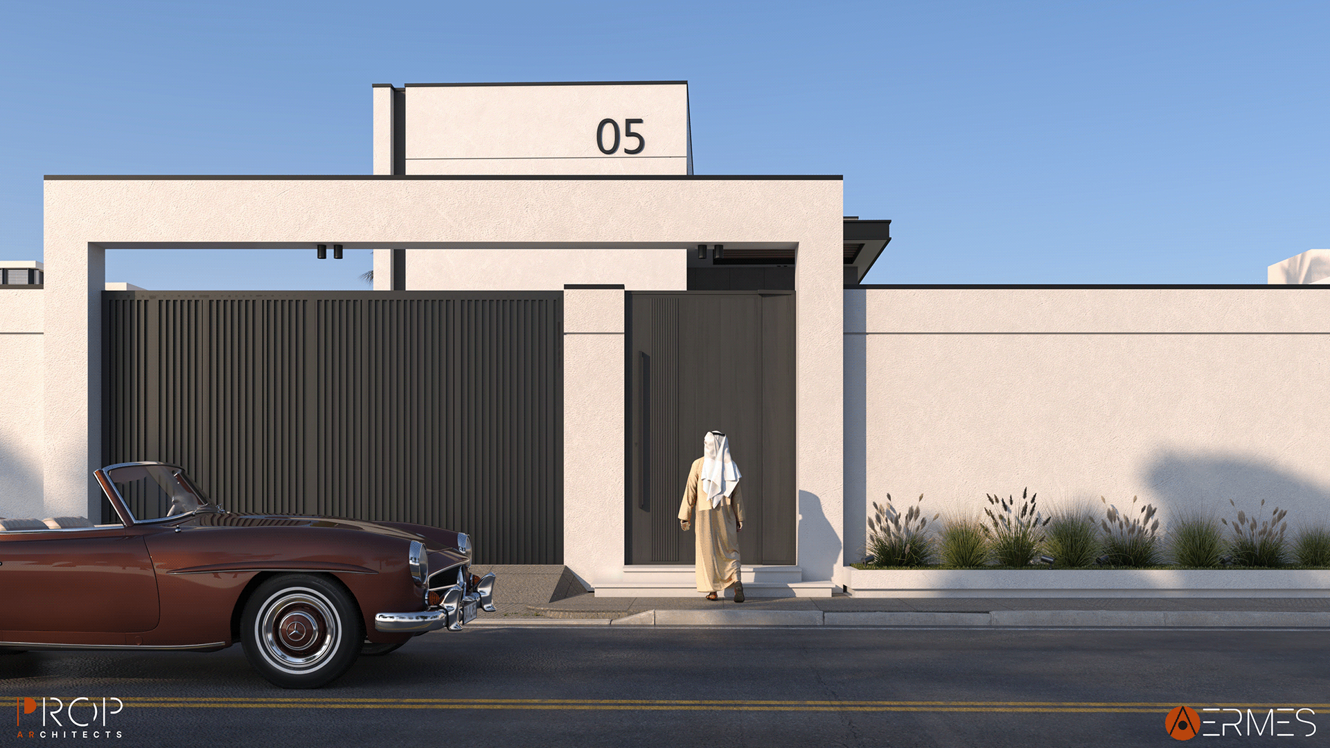 EXTERIOR VILLA（别墅外部设计项目）丨沙特阿拉伯丨PROP & AERMES ARCHITECTS-13