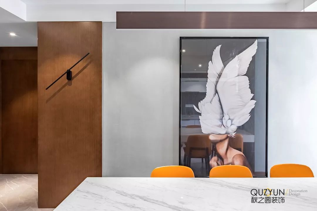 景湖人家现代风设计，水泥漆++ 木饰面演绎灵动空间-27