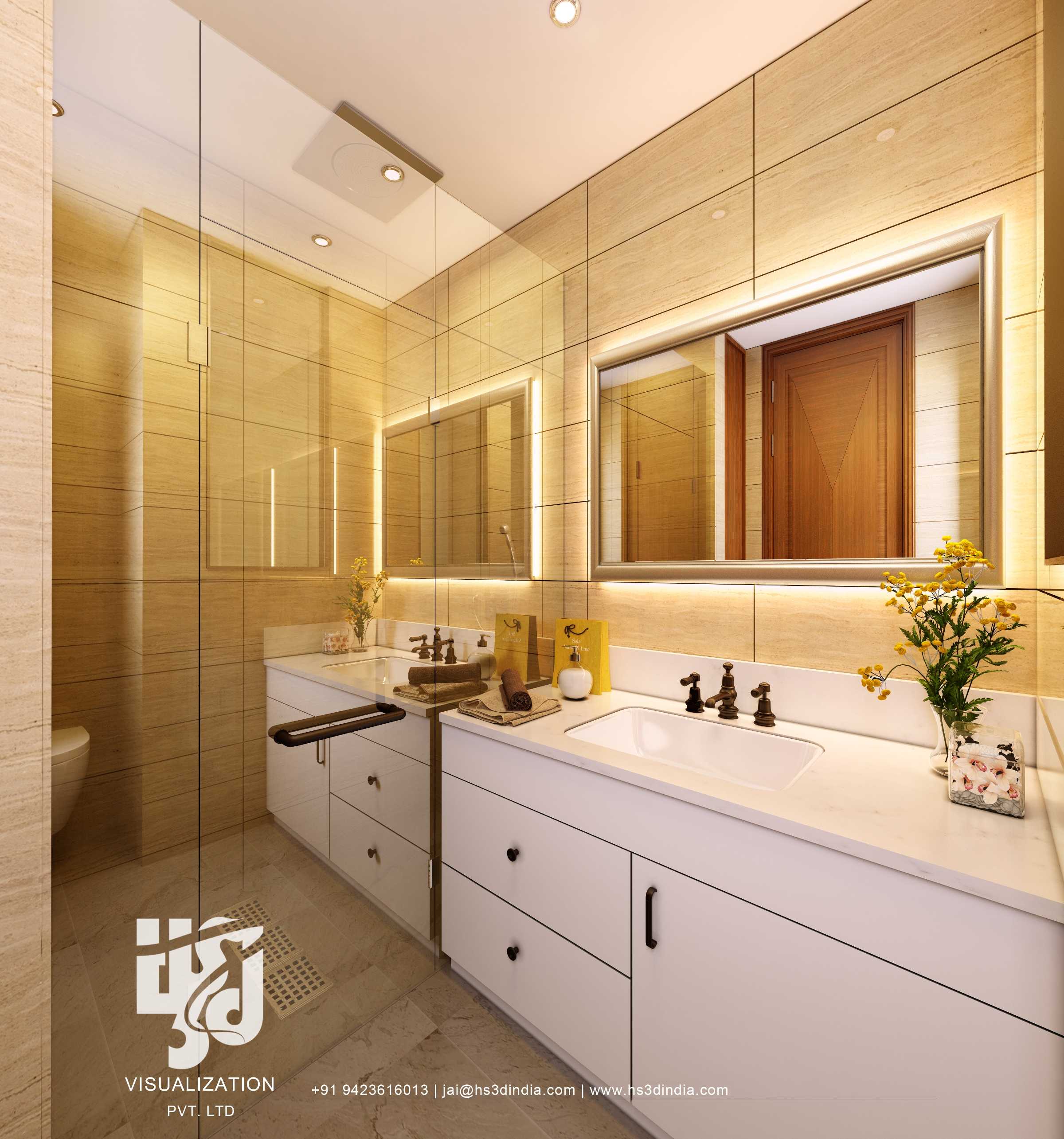 印度 HS3D 打造惊艳住宅室内渲染-61