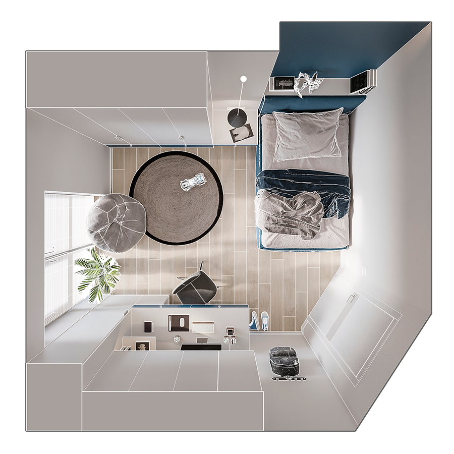 巴塞罗那 95㎡温暖柔和两居室丨西班牙巴塞罗那丨NOVOSAD ARCHITECTS-78