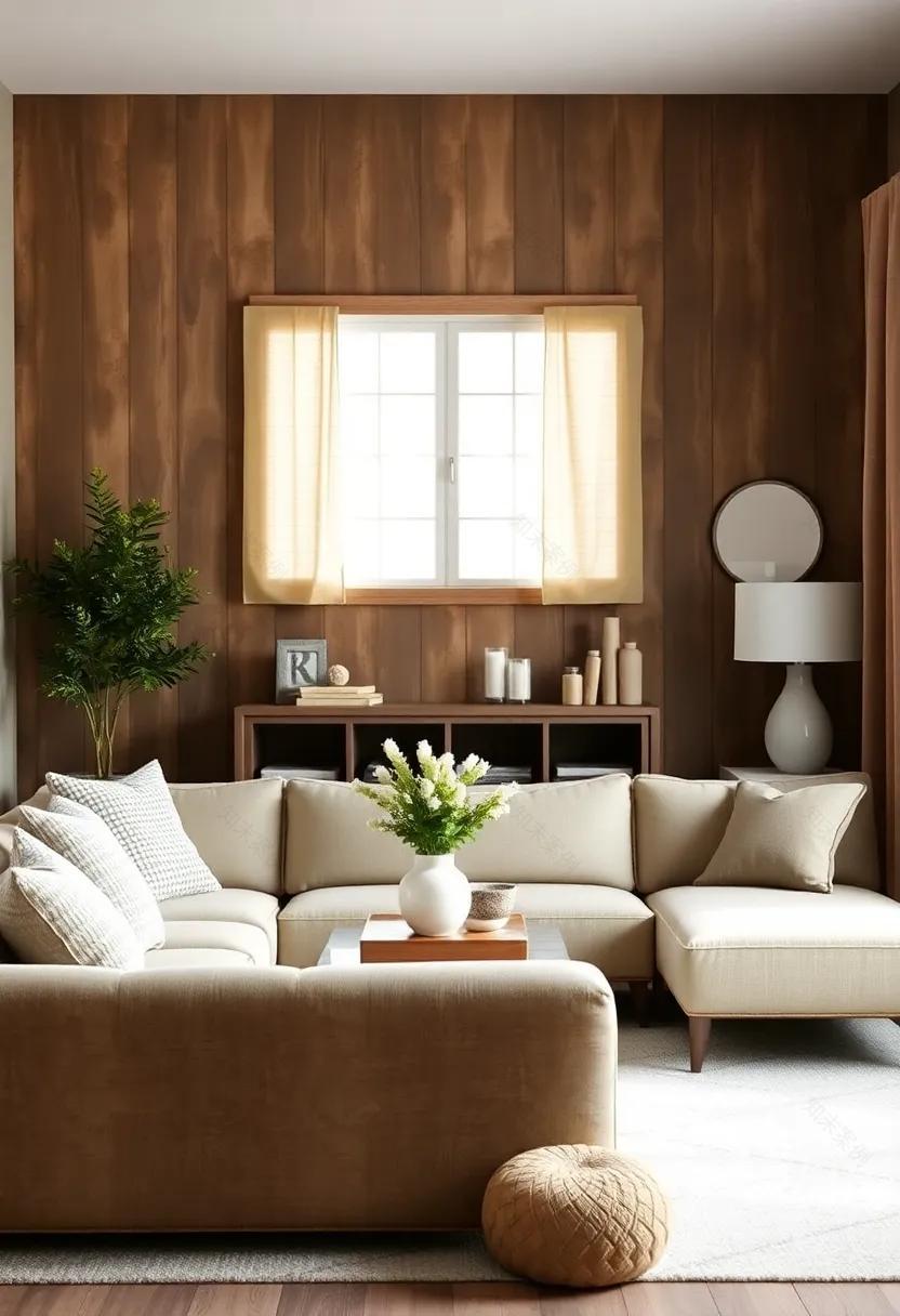 设计温馨中性农舍客厅营造优雅宁静氛围-43