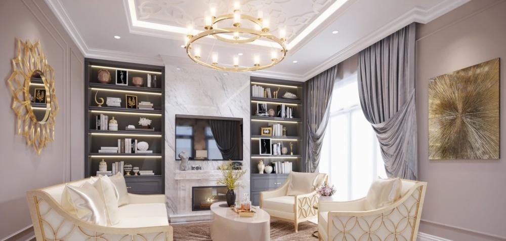 越南 VINHOME 别墅 | 钢琴区、小聚会厅、女儿房、拜拜房-9