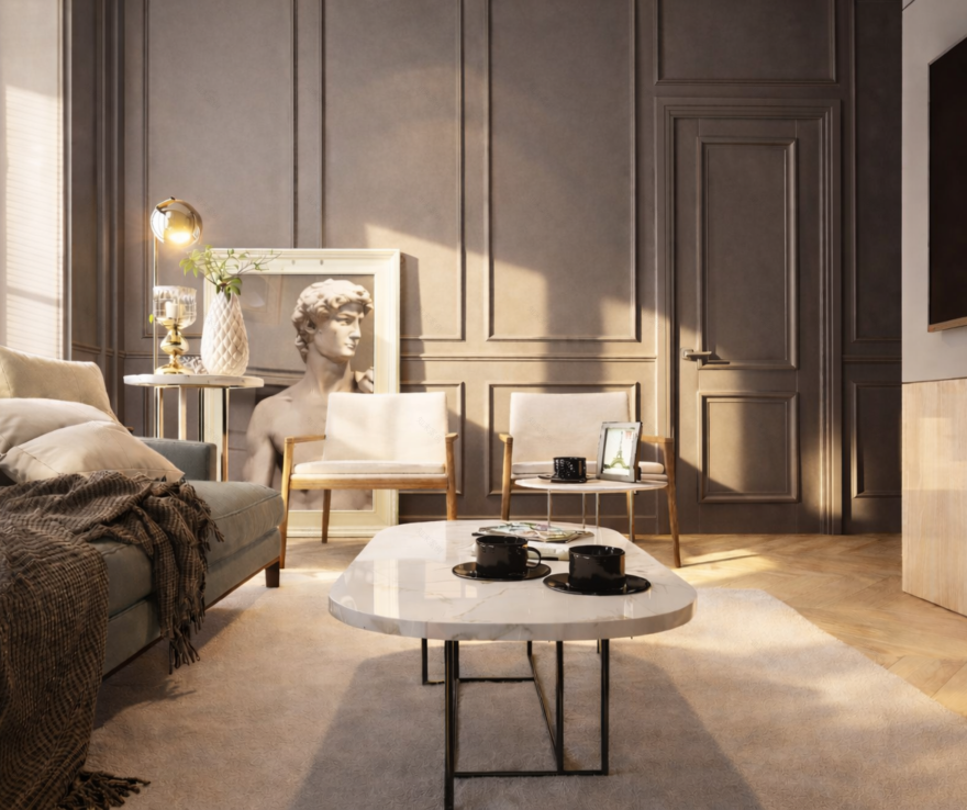 Contemporary Living and Dining Interior-5