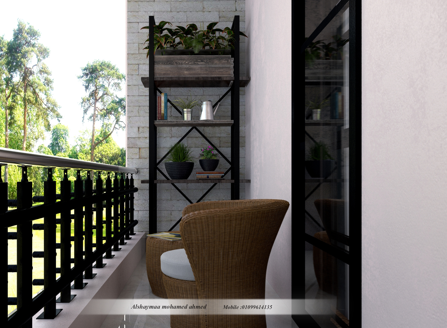 工业风公寓设计丨埃及开罗丨AL SHAYMAA MOHAMED-4