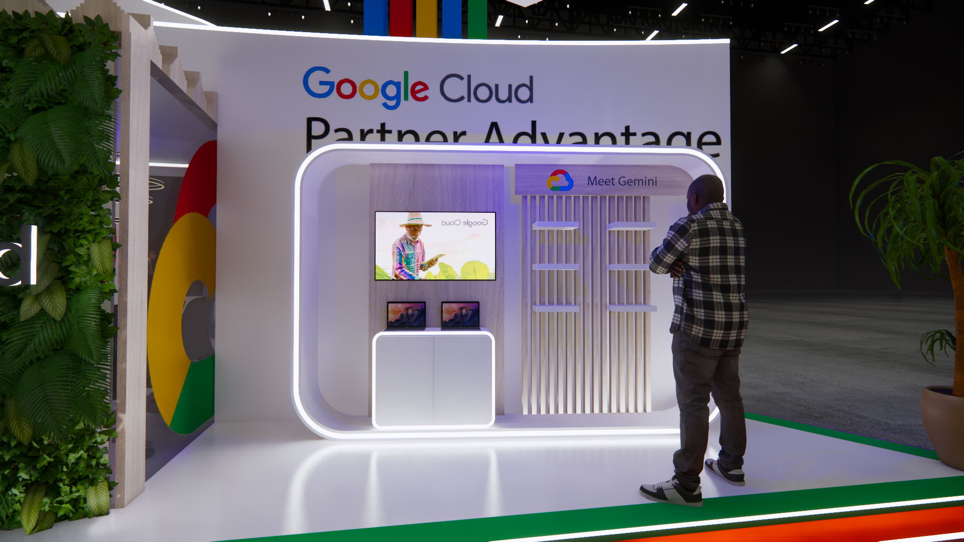 Google exhibition stand , event design-9