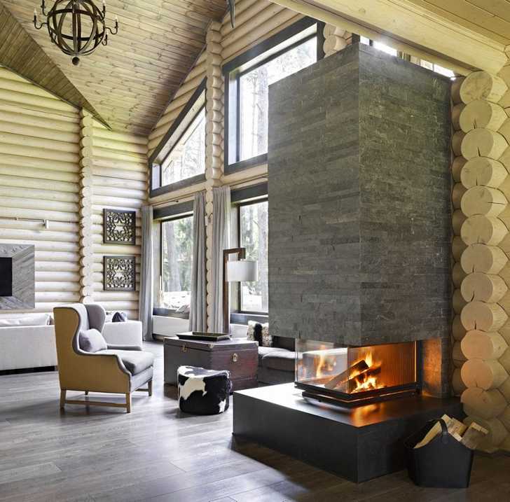 俄罗斯伏尔加河边的现代木屋-5