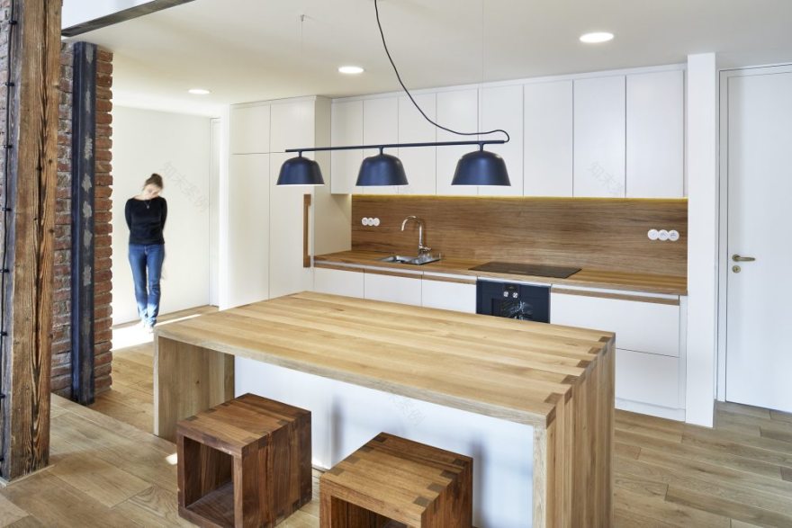 复古与现代交融的捷克公寓设计-20