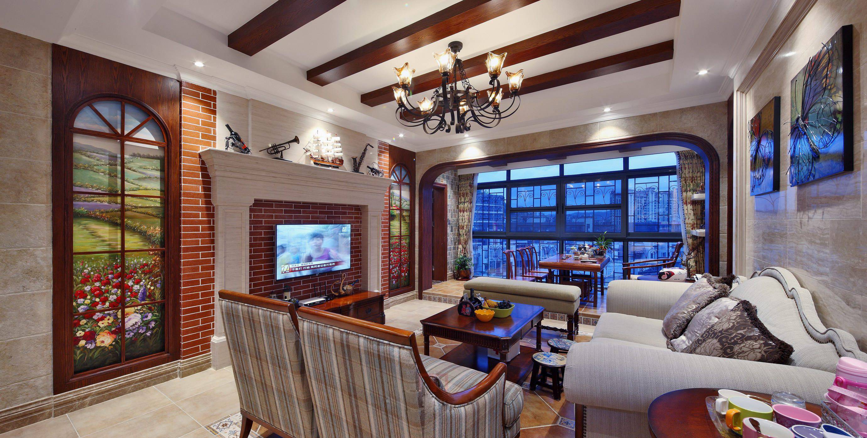 深圳慢城美式风格家居    白益森设计作品-48