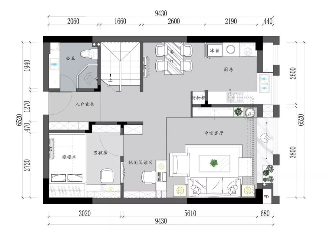 羽非设计 | 质雕时光——现代极简风格复式住宅-17