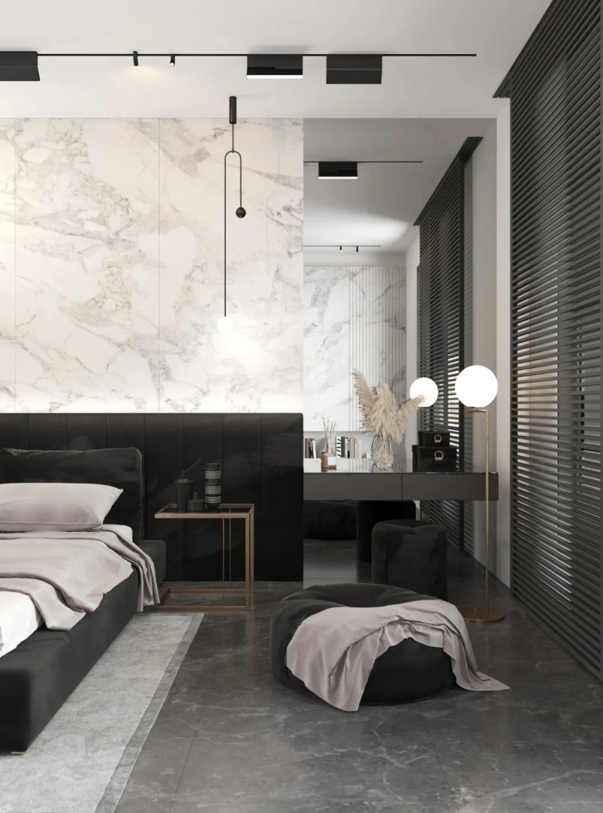 高级黑+极简白的质感奢华-26