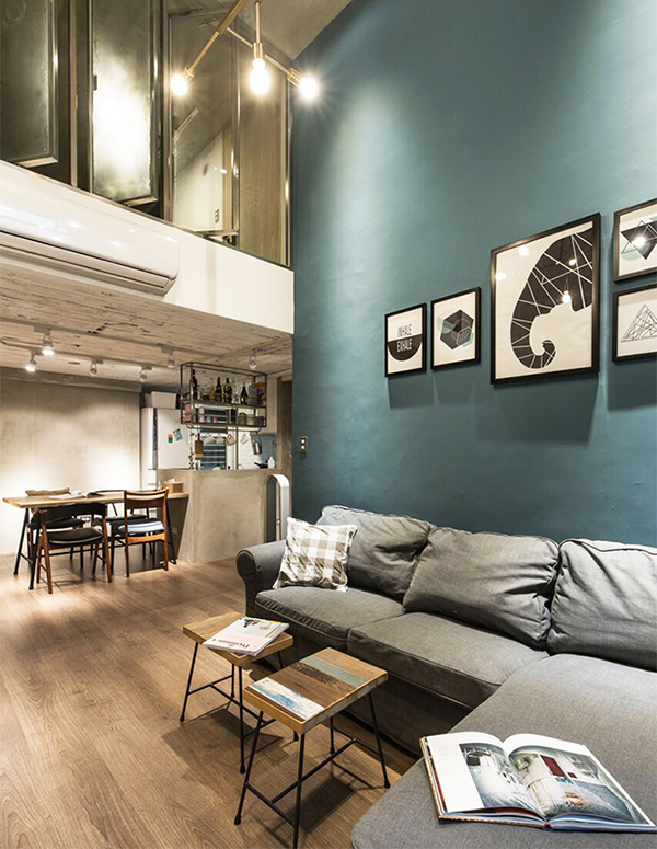 现代日式风！台北 26 坪挑高楼中楼亲子宅-14