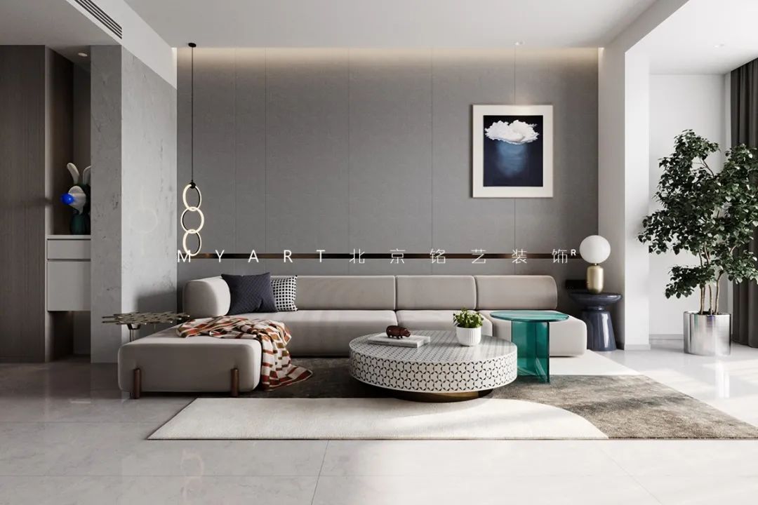 蓝色诗意,自然至简——现代简约家居设计案例-13