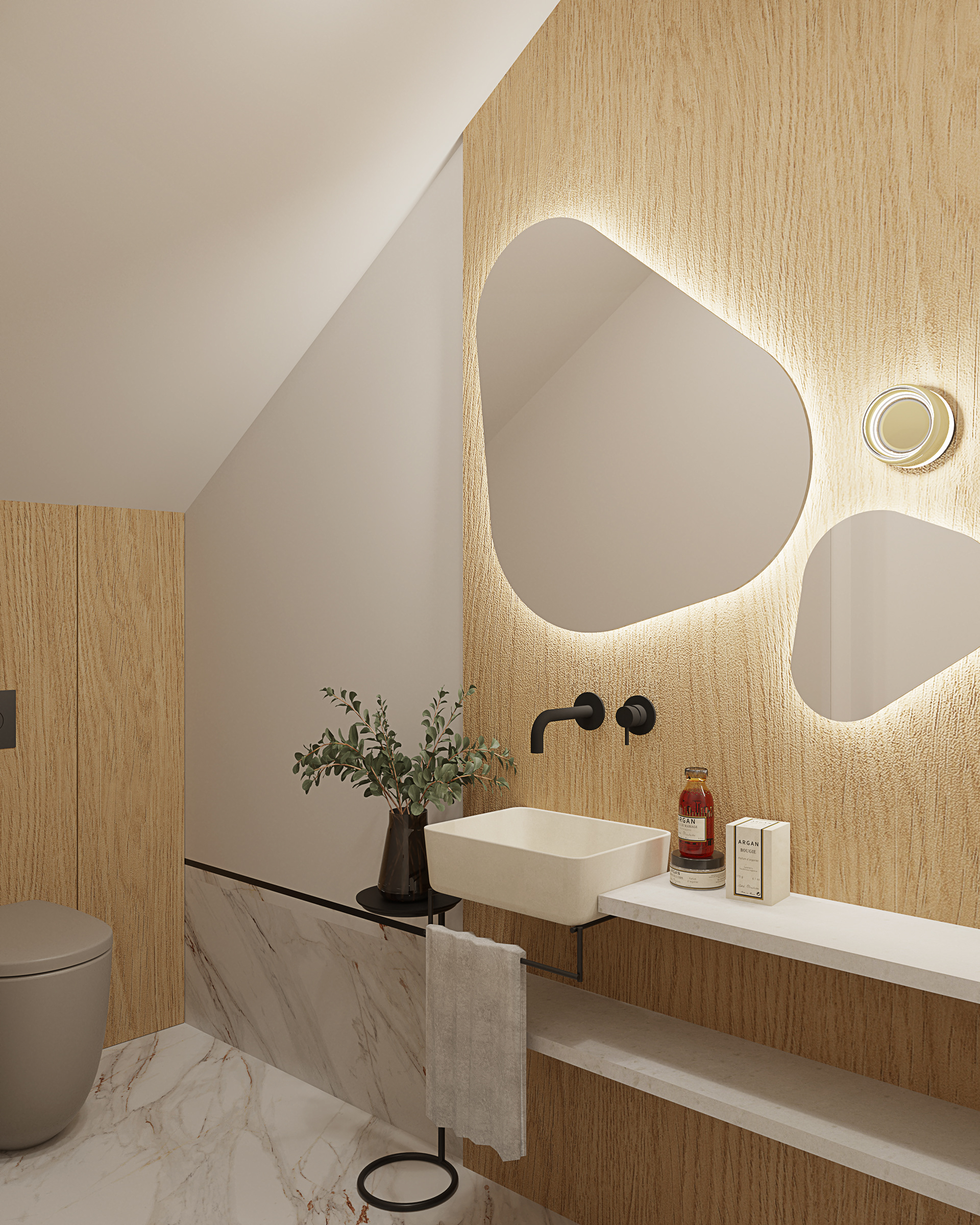 Modern, warm oasis.-8