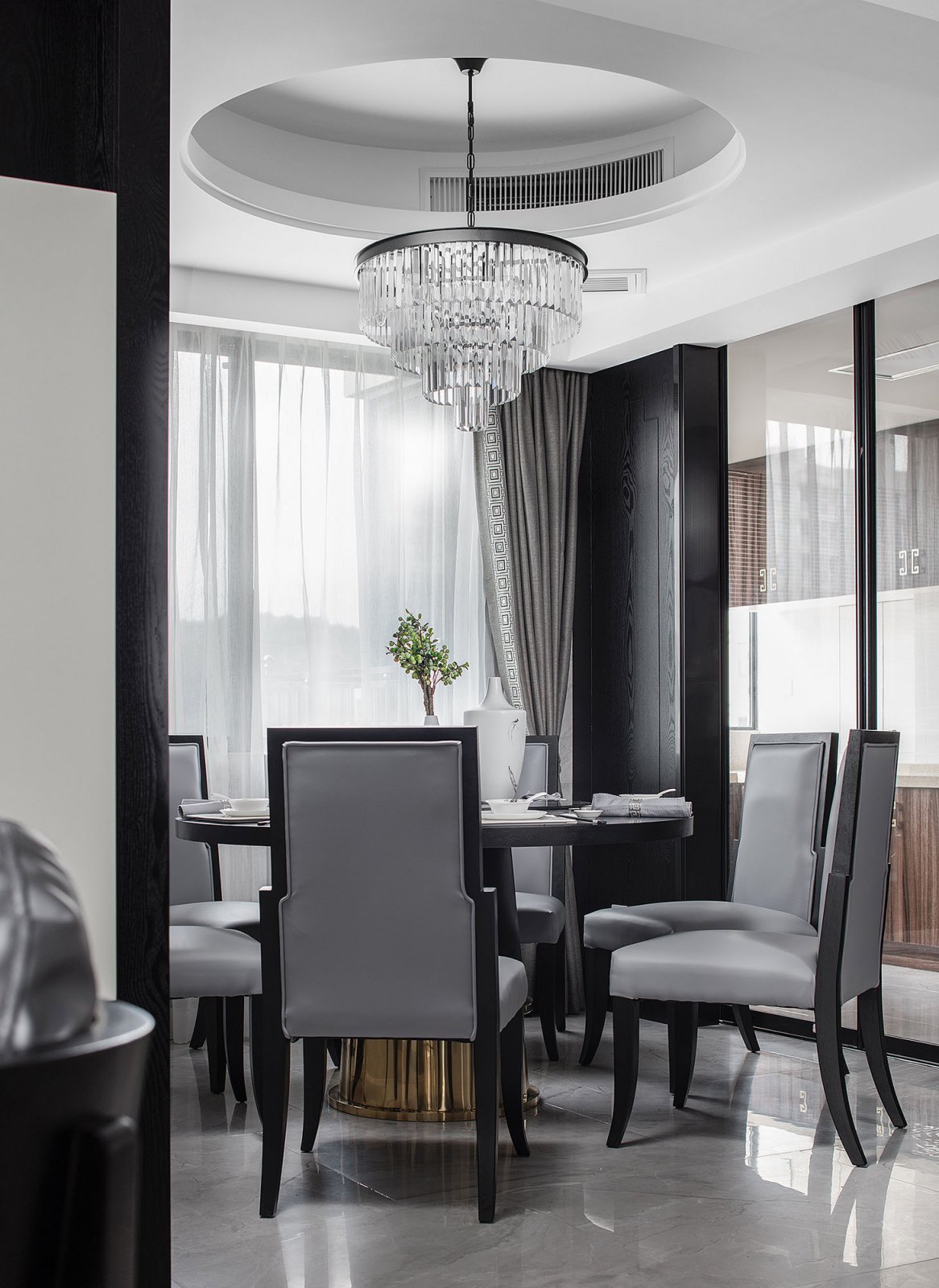 【新中式  瓯越韵】一个关于高级黑的水墨之居-80