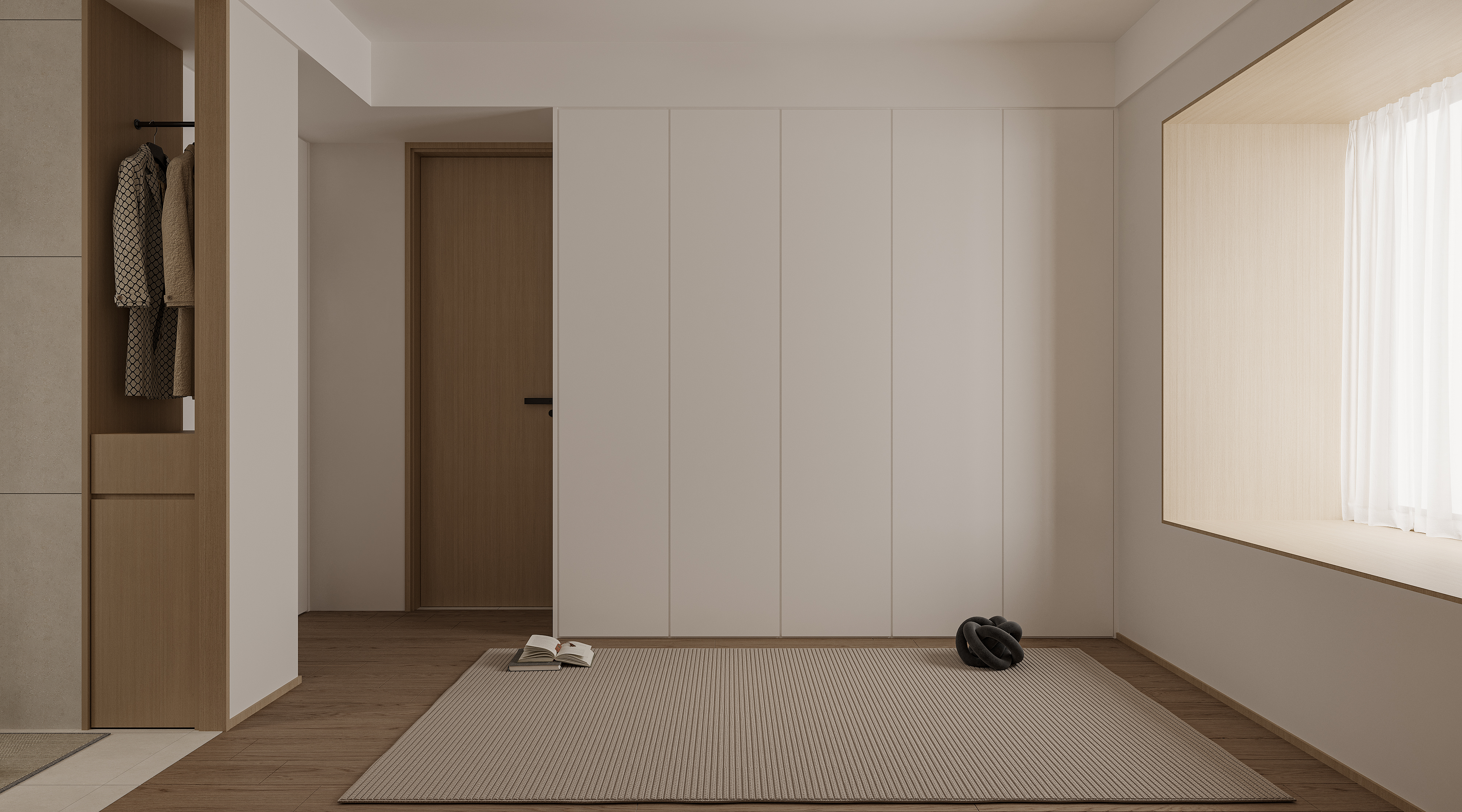 奶油简约小户型-22