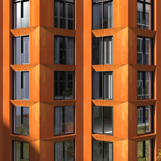 “Дом у причала”(“ЗилАрт”住宅综合体部分地块)丨Сергей Скуратов ARCHITECTS-85