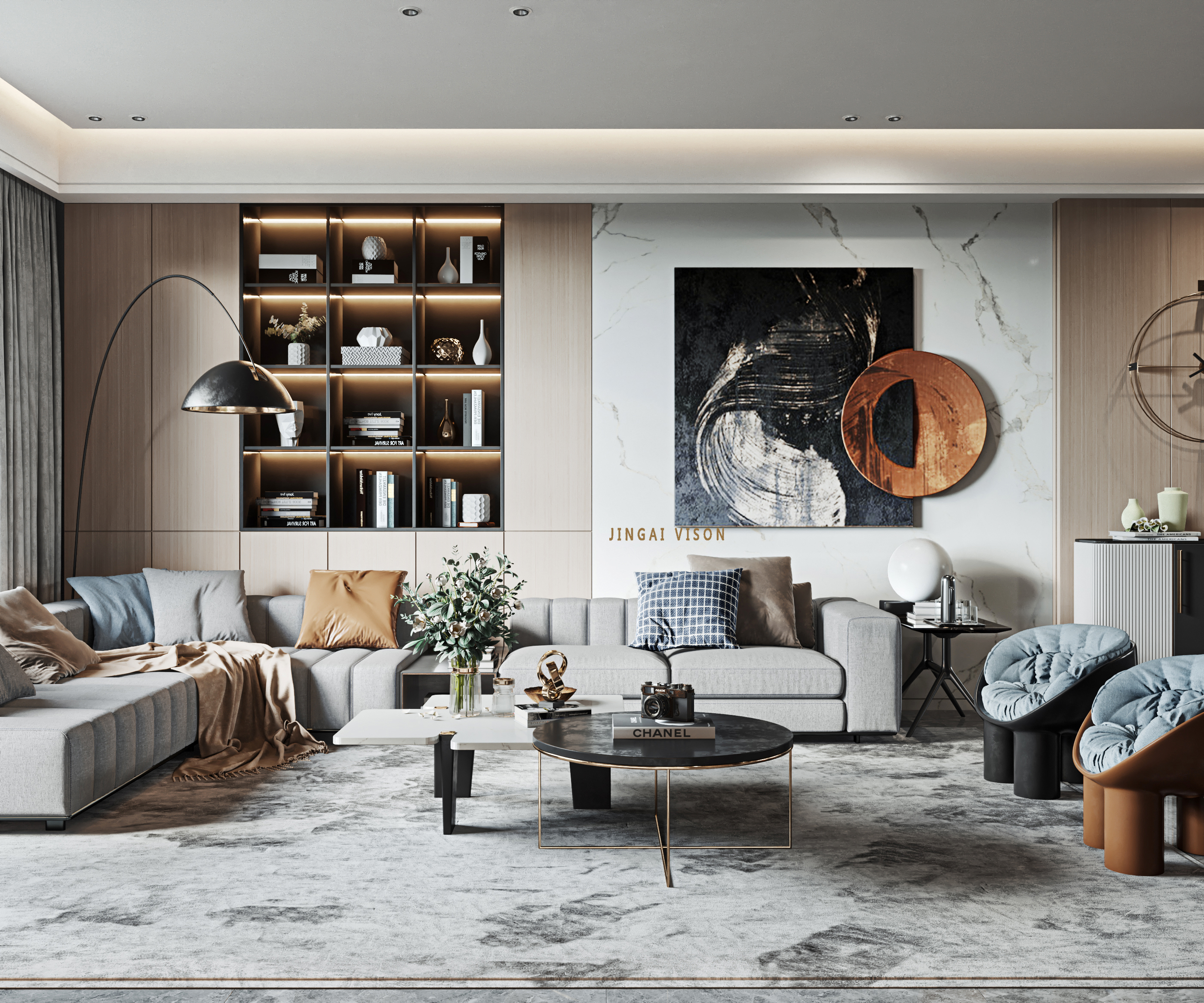 现代北欧风家居设计，简洁而温馨-1