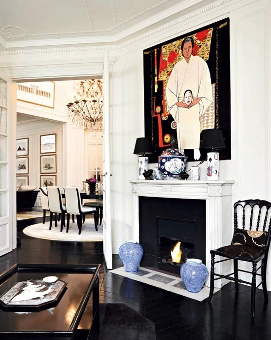 豪华别墅 现代风格时装大师高田贤三华丽的巴黎新家-3