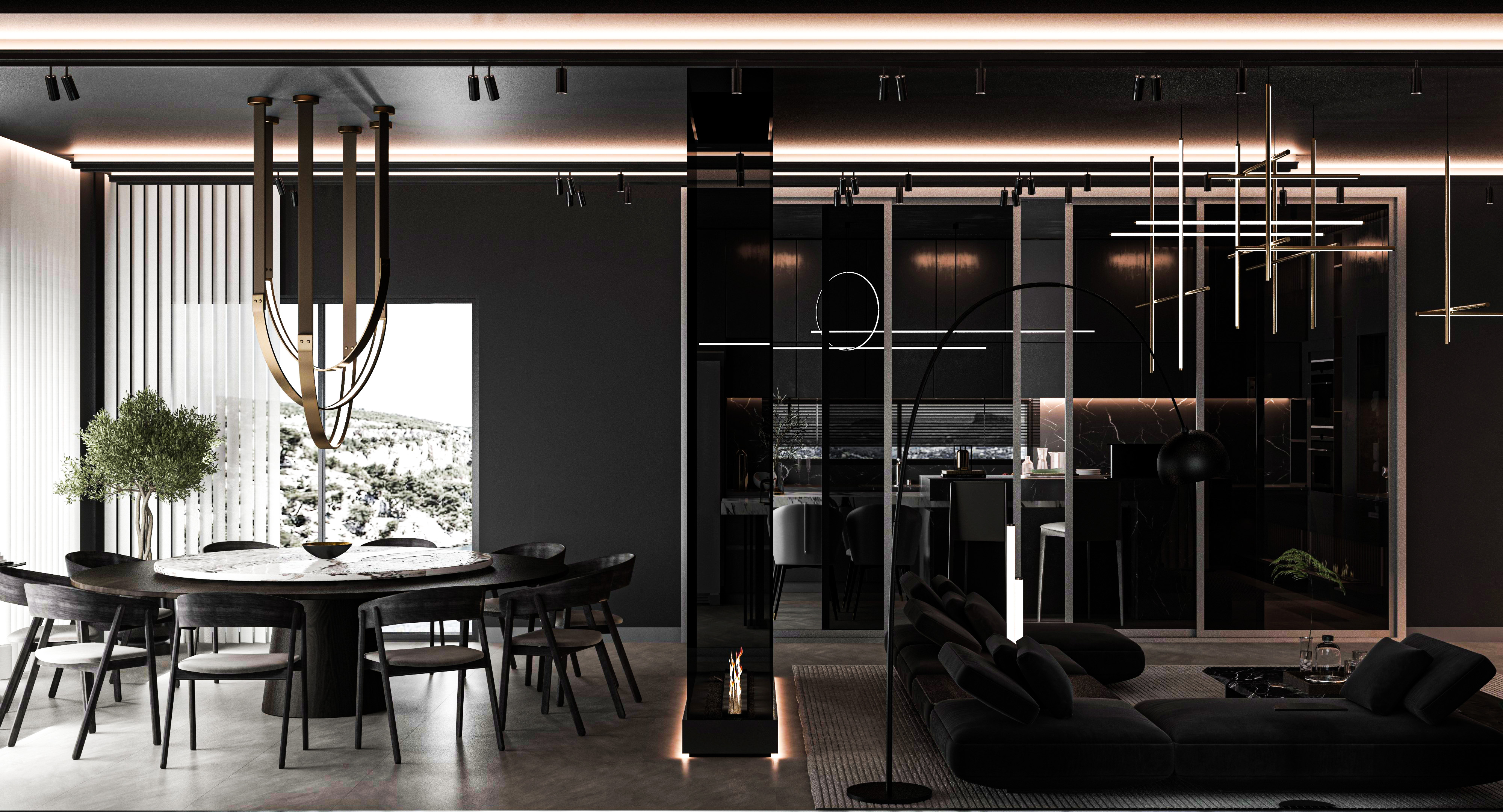 黑色概念别墅丨土耳其安塔利亚丨Görkem Bozkurt-9