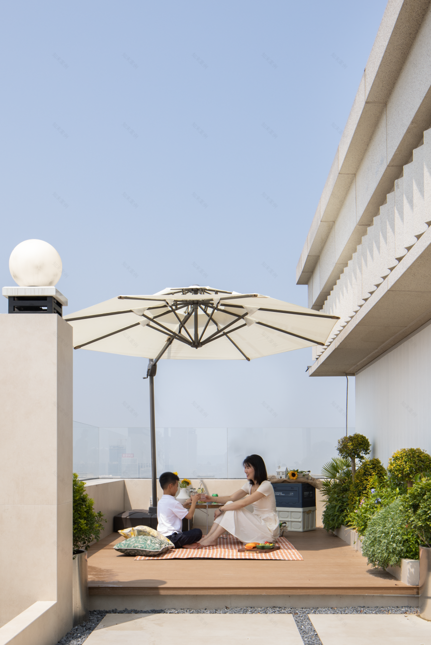 集美湖湖畔顶层复式轻奢住宅设计丨中国厦门丨间空设计-22