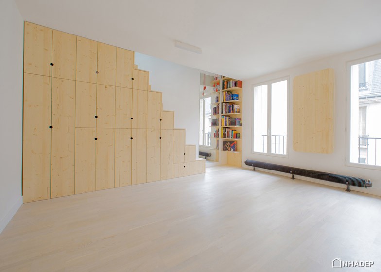 巴黎小户型公寓空间节约设计丨法国巴黎丨Schemaa-8