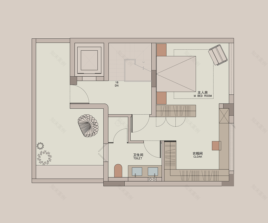 光之瀑布挑空别墅丨中国金华丨涵舍空间设计-87