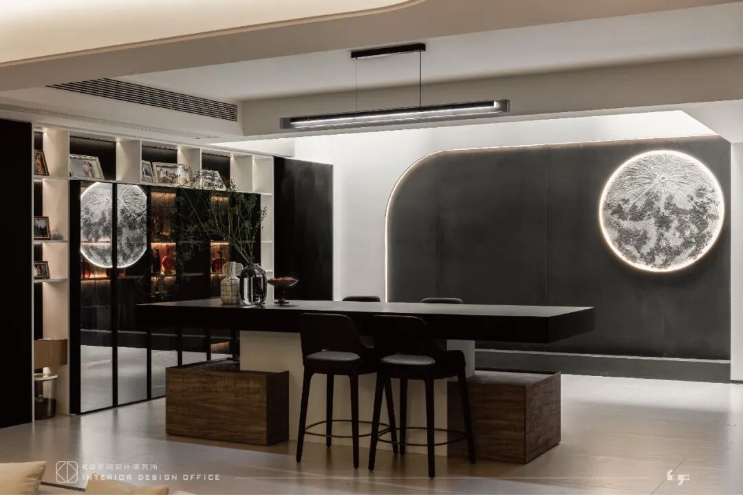 隐于形的交叠  碧桂园天玺450㎡合院别墅丨中国重庆丨KD室内设计事务所-39