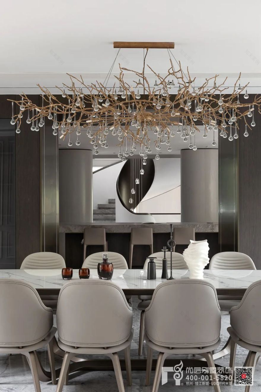 杭州香格里拉现代轻法大宅丨中国杭州丨杭州尚层装饰-34