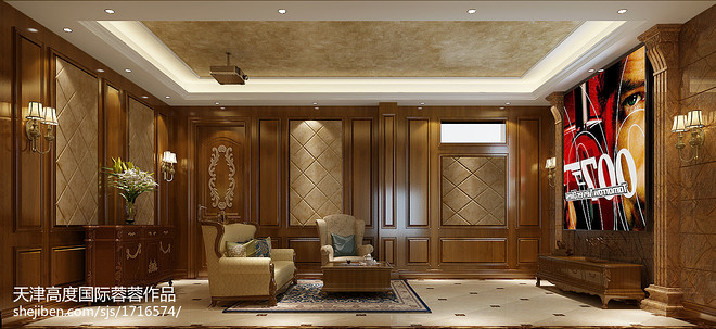 社会山240平米别墅豪宅装修案例-15