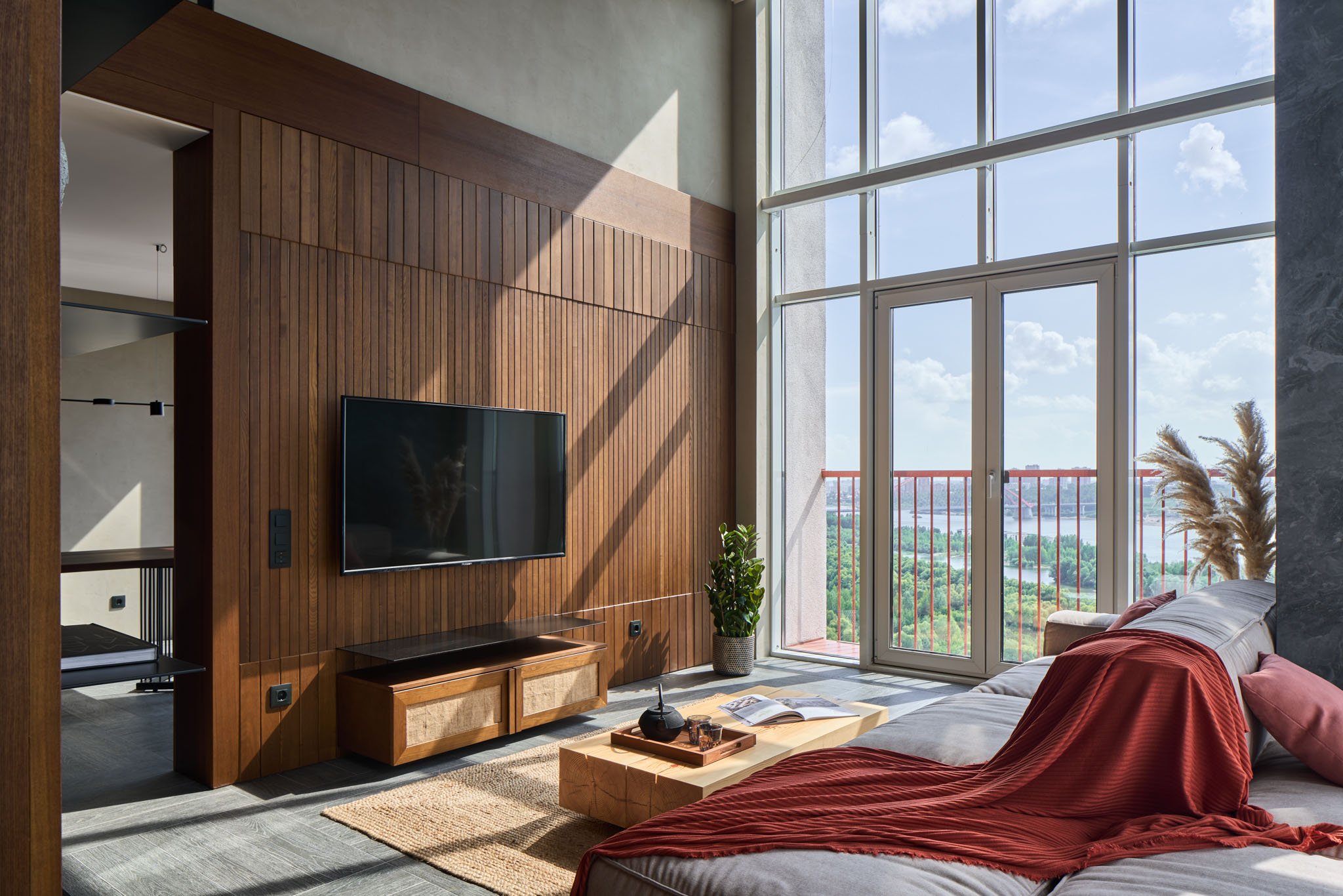 带露台的河景复式公寓丨俄罗斯新西伯利亚丨Brusnika Design-1