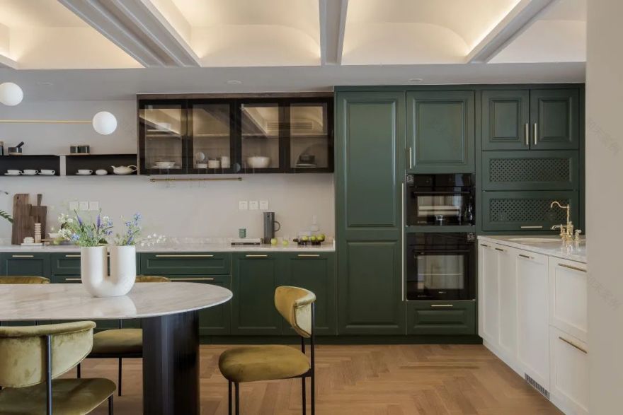 175㎡法式风情顶层复式,旋转楼梯融入“职住一体”生活-41