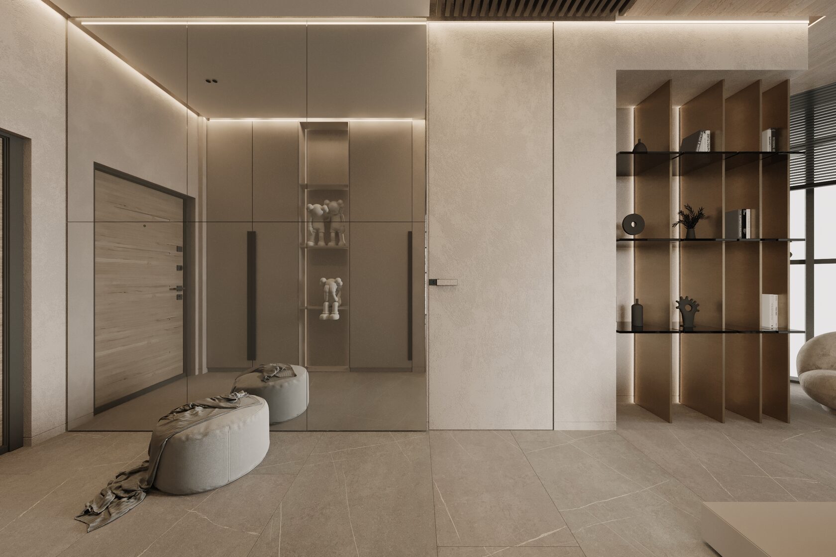 86㎡中性色系公寓设计 既高级又优雅！-0