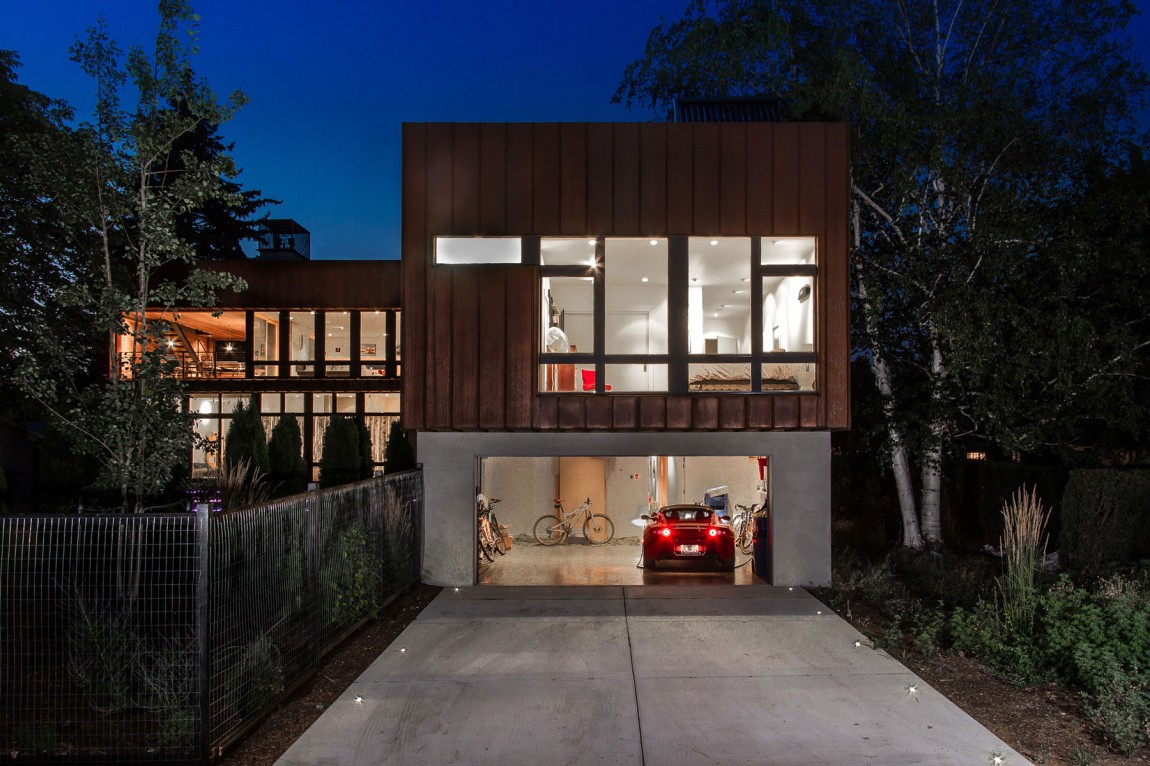 蒙大纳环保住宅 | 钢木玻璃打造的可持续美景之家-34