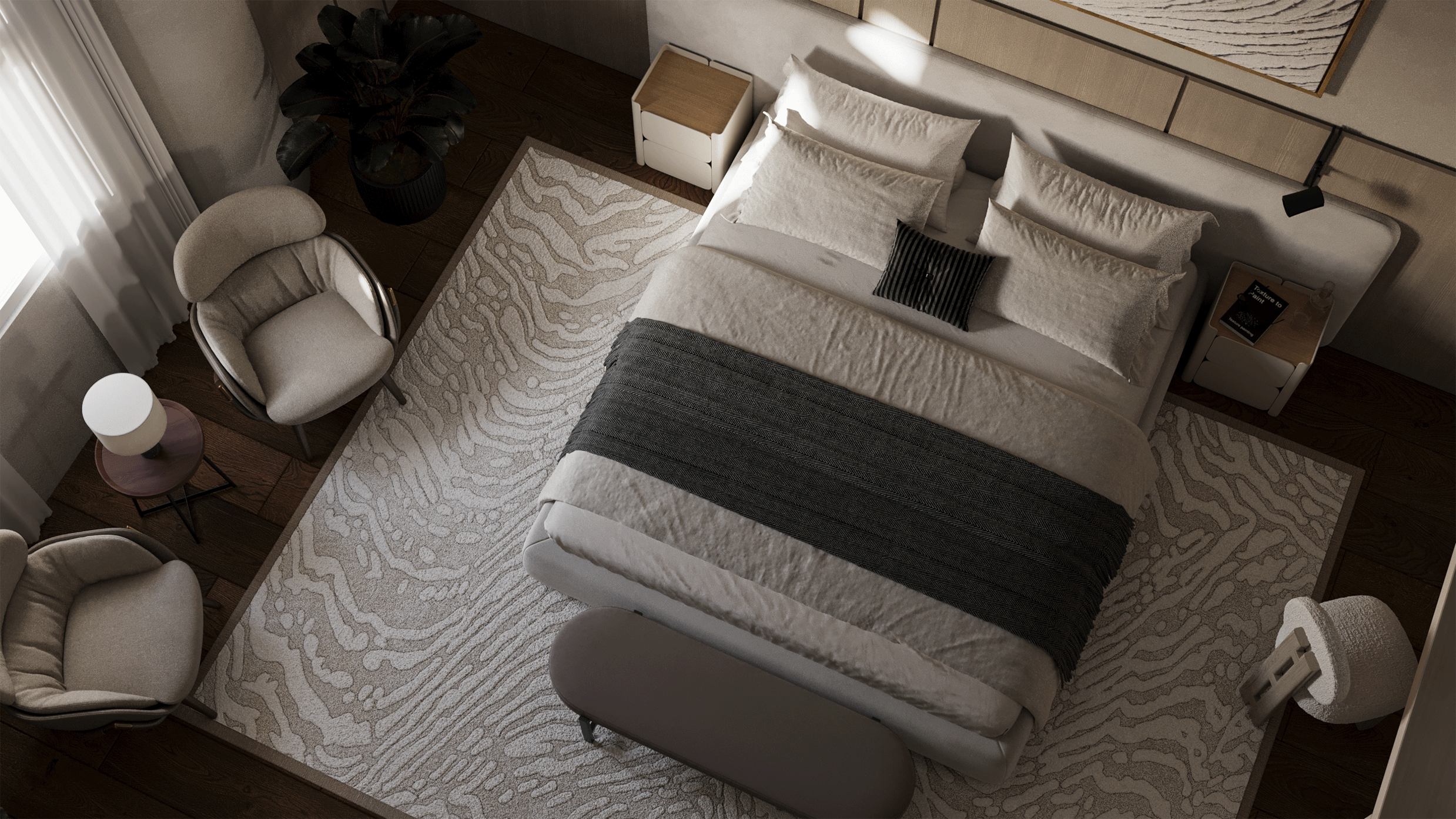 AL-Obour Residential Apartment -master bedroom--9