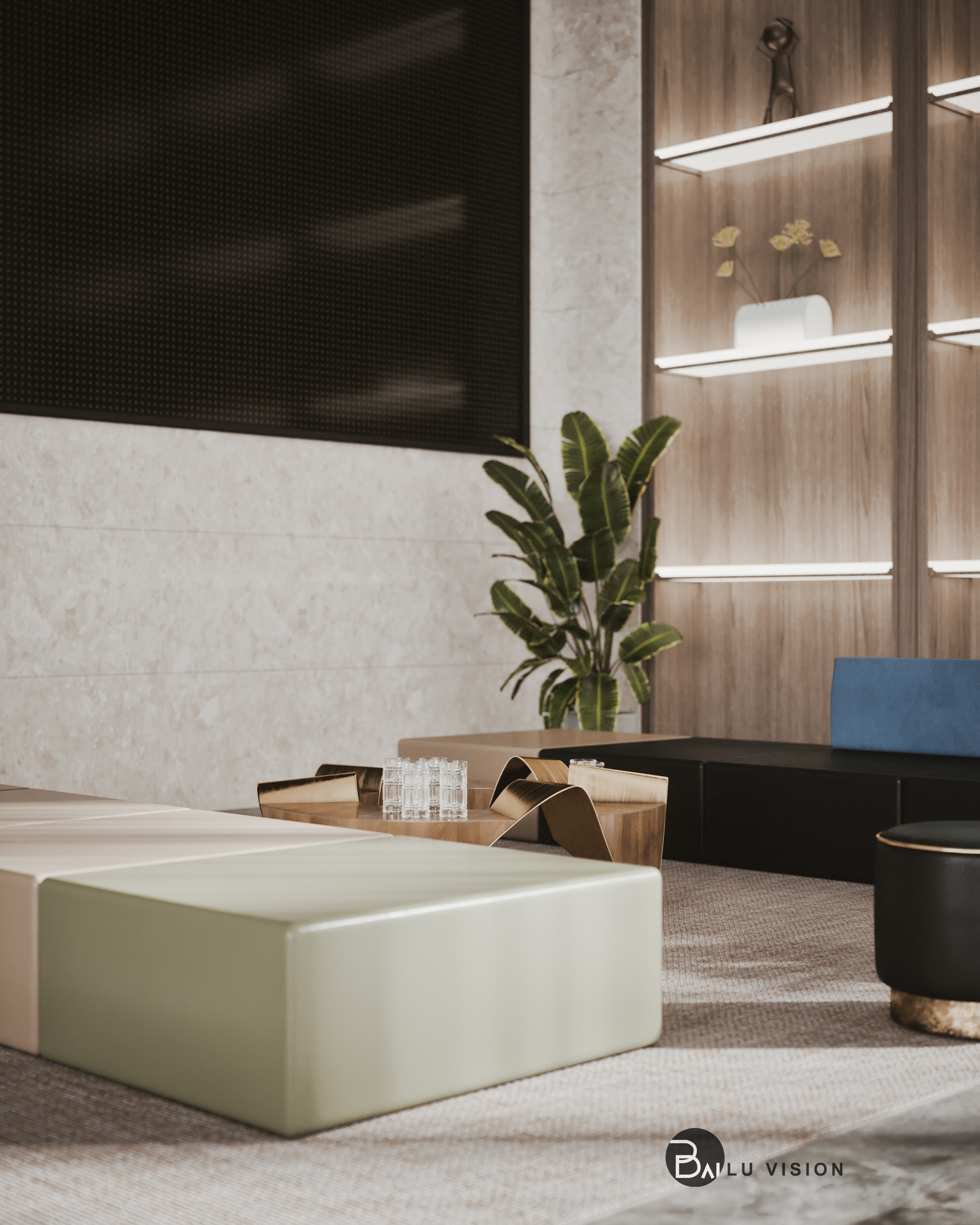 现代办公大厅设计-8